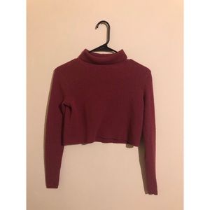 Kendall & Kylie Crop Top Turtleneck Sweater